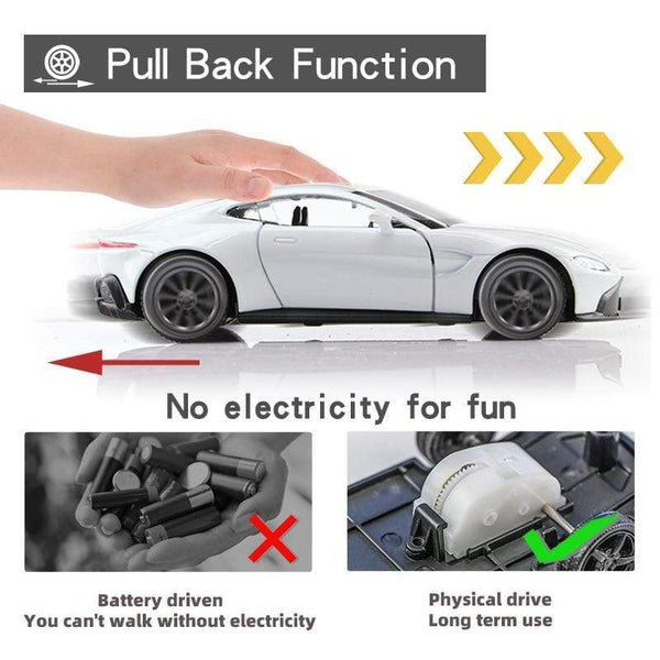 Planet Gates Birthday Gift 1:36 Alloy Car Model Simulation Exquisite Diecasts Toy Vehicle RMZ city Maserati Aston Martin Doors Open Pull Back