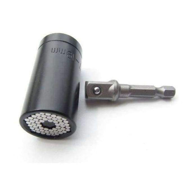 Planet Gates BK Binoax 2 Pcs/Set Magic Spanner Grip Multi Function Universal Ratchet Socket 7-19mm Power Drill Adapter Car Hand Tools Repair Kit