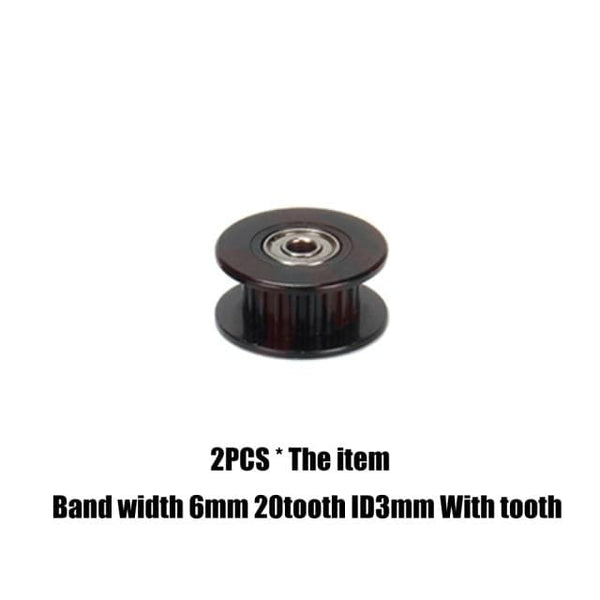 Planet Gates BK ID3X6X20tooth gt2 timing belt pulley 6mm 10mm bandwidth 16 teeth  20 teeth tooth tensioner bore 3mm 4mm 5mm inner hole roller MXL pulley