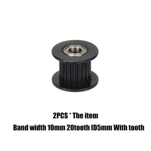 Planet Gates BK ID5X10X20tooth gt2 timing belt pulley 6mm 10mm bandwidth 16 teeth  20 teeth tooth tensioner bore 3mm 4mm 5mm inner hole roller MXL pulley