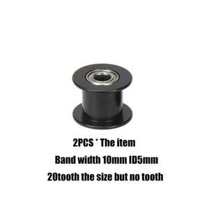 Planet Gates BK ID5X10X20toothles gt2 timing belt pulley 6mm 10mm bandwidth 16 teeth  20 teeth tooth tensioner bore 3mm 4mm 5mm inner hole roller MXL pulley