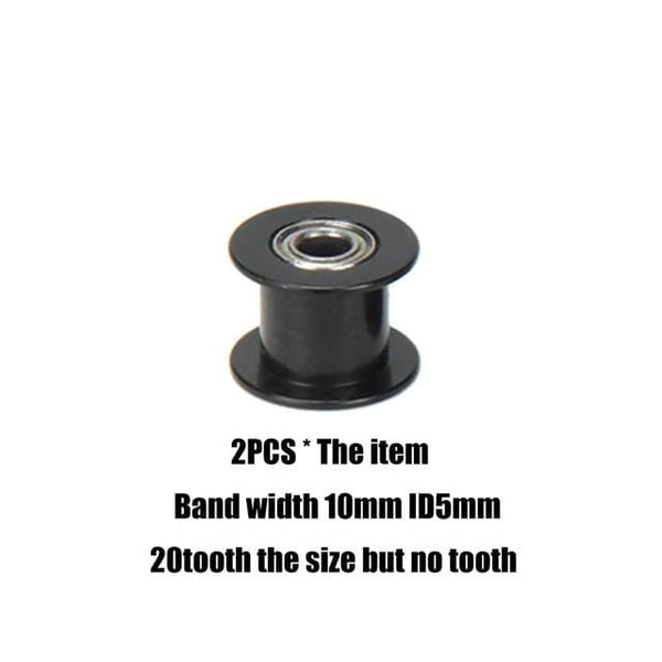 Planet Gates BK ID5X10X20toothles gt2 timing belt pulley 6mm 10mm bandwidth 16 teeth  20 teeth tooth tensioner bore 3mm 4mm 5mm inner hole roller MXL pulley