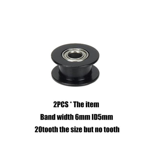 Planet Gates BK ID5X6X20toothless gt2 timing belt pulley 6mm 10mm bandwidth 16 teeth  20 teeth tooth tensioner bore 3mm 4mm 5mm inner hole roller MXL pulley