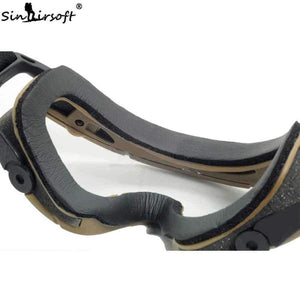 Planet Gates BK Military Tactical FMA Goggles Shock Resistance Windproof Eyes Sports Hunting Shooting Glasses For Airsoft Helmet USMC