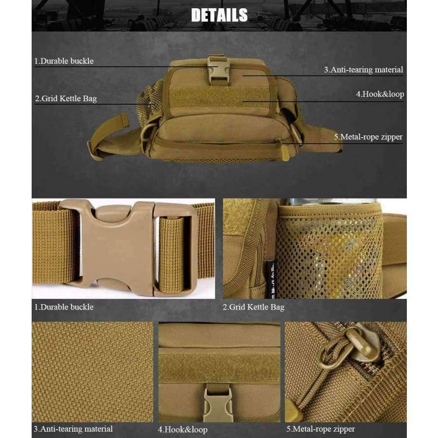 Planet Gates BK / Other / China Bag Waterproof Fanny Pack Hiking Fishing Sports Hunting Bags Camping Sport Molle Army Bag Belt Military Backpack