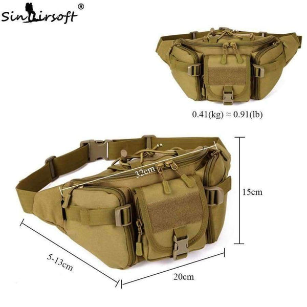 Planet Gates BK / Other / China Bag Waterproof Fanny Pack Hiking Fishing Sports Hunting Bags Camping Sport Molle Army Bag Belt Military Backpack