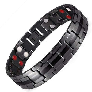 Planet Gates BK1 bracelet RainSo Male Bracelet Health Germanium Bracelet Charm Black Titanium Magnetic Therapy Bangles Unique Wristband Men Jewelry 1316