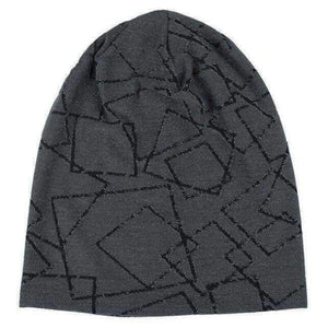 Planet Gates BL04 Gray / One Size DINISITON New Square pattern Spring Summer Men Women Knitted Cap Hip hop Skullies Caps Bone gorras Casual Beanies Hats BL04