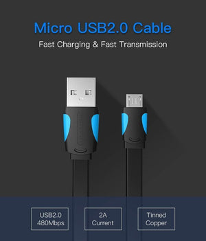 Planet Gates Black / 0.25m Vention Micro USB2.0 Cable For Mobile Phone Charging Cable Super Charger 1.5m 1m USB Data Sync Cable For Samsung Android Cable
