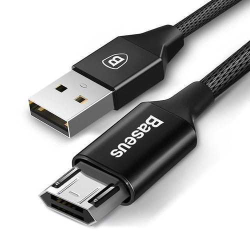 Planet Gates Black / 0.5m Baseus Reversible Micro USB Cable For Samsung Xiaomi Redmi Note 4X Mobile Phone Data Sync Cable Double-Sided USB Charger Cable
