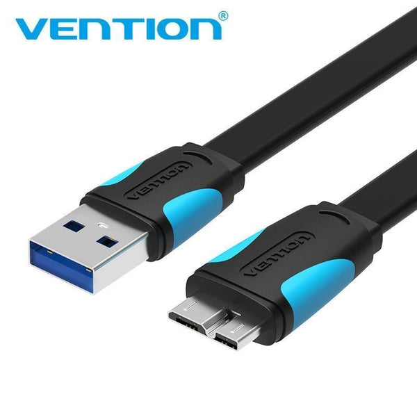 Planet Gates Black / 0.5m Vention Micro USB 3.0 Cable 2M 0.5M Fast USB Charger Data Sync Cable USB 3.0 Mobile Phone Cable for Samsung S5 Hard Drive Disk