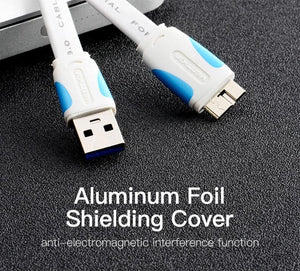 Planet Gates Black / 0.5m Vention Micro USB 3.0 Cable 2M 0.5M Fast USB Charger Data Sync Cable USB 3.0 Mobile Phone Cable for Samsung S5 Hard Drive Disk