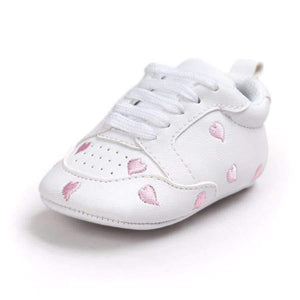 Planet Gates Black / 0-6 Months Newborn Sports Red Heart Five Star Baby Shoes Soft Soles White First Walkers