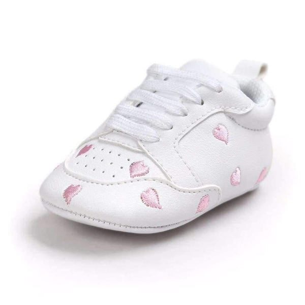 Planet Gates Black / 0-6 Months Newborn Sports Red Heart Five Star Baby Shoes Soft Soles White First Walkers