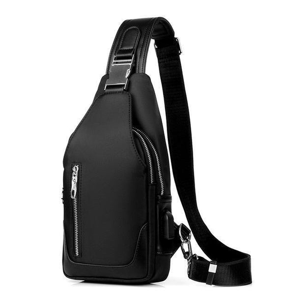 Planet Gates Black / 0 Crossbody Bags Men Chest Pack Unisex USB Charge Anti Theft Messengers Bag Trip Waterproof Shoulder Bag