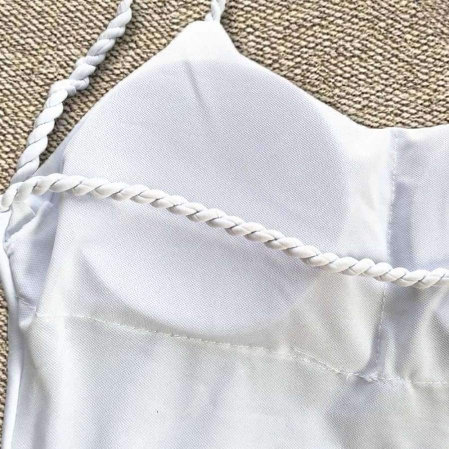 Planet Gates Summer women swimwear sexy rope Bandage swimwear women bikini swimwear high waisted one-piece Bathing Beachwear JL 10