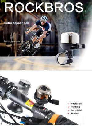 Planet Gates Black 01 Cycling Riding Safe Security Handlebar Bell Horns Ring Crisp Ringing Mechanical Bell Bike Bicycle Ordinary Copper Bells