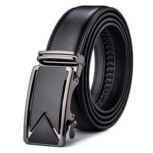 Men Belt  Cowhide Genuine Leather Belts For Men Luxury Automatic Buckle Belts Brown Black Cinturones Hombre B55