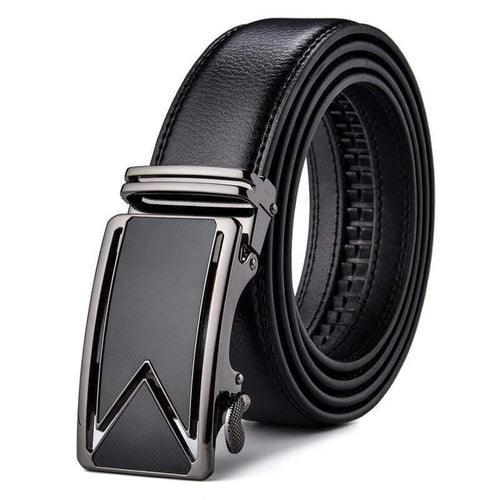 Men Belt  Cowhide Genuine Leather Belts For Men Luxury Automatic Buckle Belts Brown Black Cinturones Hombre B55