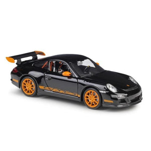 Planet Gates Black 1:24 Scale Diecast Simulator Car Porsche 911 GT3 RS Model Car Alloy Sports Car Metal Toy Racing Car Toy For Kids Gift