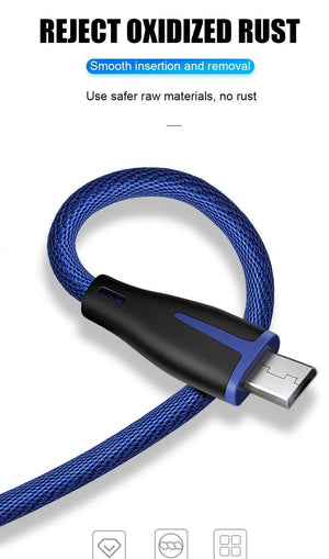 Planet Gates Black / 1.2m H&A Fashion Fast Charge Micro USB Cable For Samsung Xiaomi Redmi Huawei USB Charger For Android System Mobile Phone Data Cables