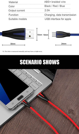 Planet Gates Black / 1.2m H&A Fashion Fast Charge Micro USB Cable For Samsung Xiaomi Redmi Huawei USB Charger For Android System Mobile Phone Data Cables