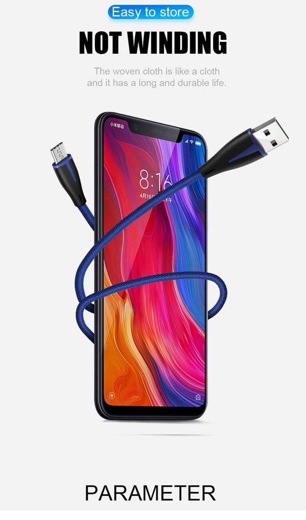 Planet Gates Black / 1.2m H&A Fashion Fast Charge Micro USB Cable For Samsung Xiaomi Redmi Huawei USB Charger For Android System Mobile Phone Data Cables