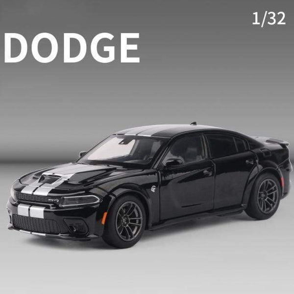 Planet Gates Black 1:32 Dodge Charger SRT Hellcat Simulation car of Model Alloy Toy car muscle vehicle children Classic Metal Cars birthday gifts