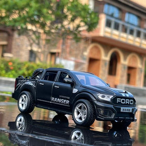 Planet Gates Black 1:32 Ford Raptor F350 Pickup Alloy Car Carry tires Off-Road Vehicle Toy Diecasts & Toy Vehicles Car Model Kids Toy Gifts