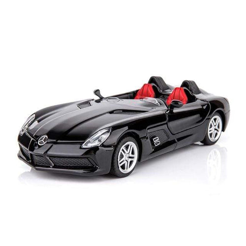 Planet Gates black 1:32 Mercedes-Benz Slr Car Model Convertible Mclaren Super Sports Car Toy Car Model Simulation Ornaments Alloy Toy Car Boy Gift