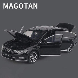 Planet Gates Black 1:32 Volkswagen Magotan Passat Alloy Diecast Cars Model Toy Car Vehicles Pull Back Sound and light For Children Boy Toys gift