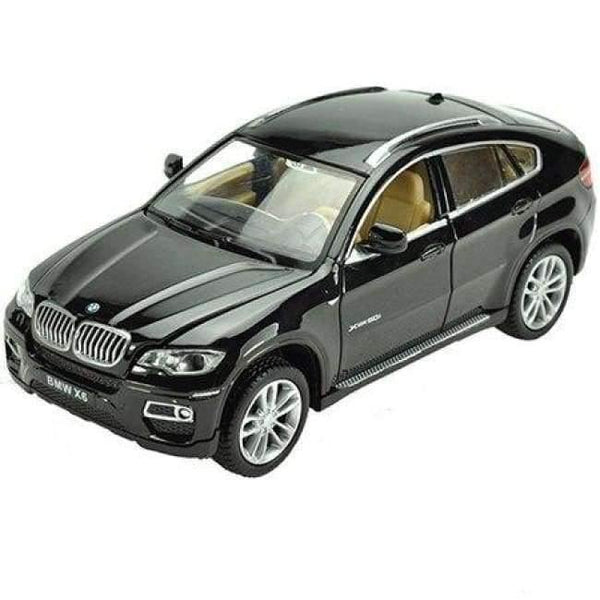 Planet Gates Black 1:32 X6 SUV Coupe Simulation Toy Vehicles Model Alloy Pull Back Children Toys Genuine License Collection Gift Off-Road Car Kids