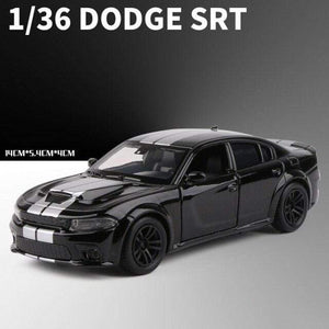 Planet Gates Black 1:36 Dodge Charger SRT Hellcat Simulation Car of Model Alloy Toy Car Muscle Vehicle Children Classic Metal Cars Birthday Gifts