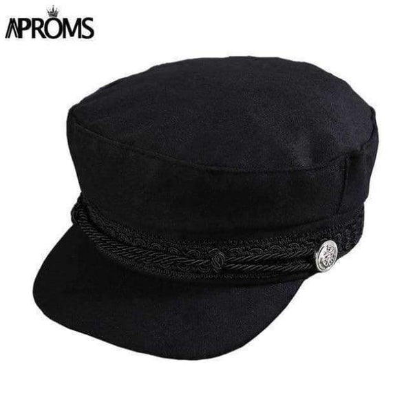 Planet Gates Black 1 Aproms Summer Fashion Black Hat Cap Women Casual Streetwear Solid Rope Flat Cap Elegant Spring Bsaic Baseball Hat Female 2018