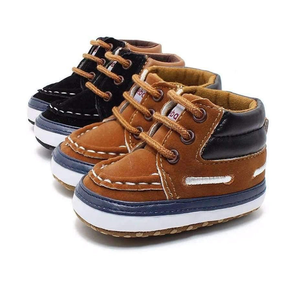 Planet Gates Black / 1 Autumn Spring Frosted Texture Soft Bottom Toddler Shoes By Hand Baby Shoes Cotton Shoes Keep Warm Lace Up First Walkers