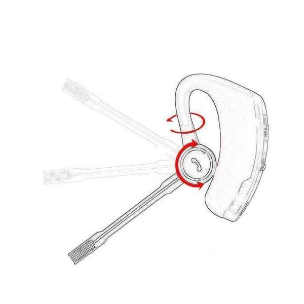 Planet Gates Black 1 Bluetooth Headset Business Car Wireless Headphones Stereo with Mic Sport Running Bluetooth Earphone Handfree HD Music