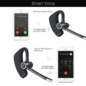 Planet Gates Black 1 Bluetooth Headset Business Car Wireless Headphones Stereo with Mic Sport Running Bluetooth Earphone Handfree HD Music