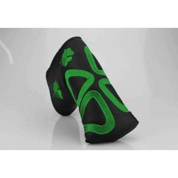 Planet Gates Black 1 Golf club putter headcover head cover  lucky grass embroidery PU handsomeness cap set rod wigs club