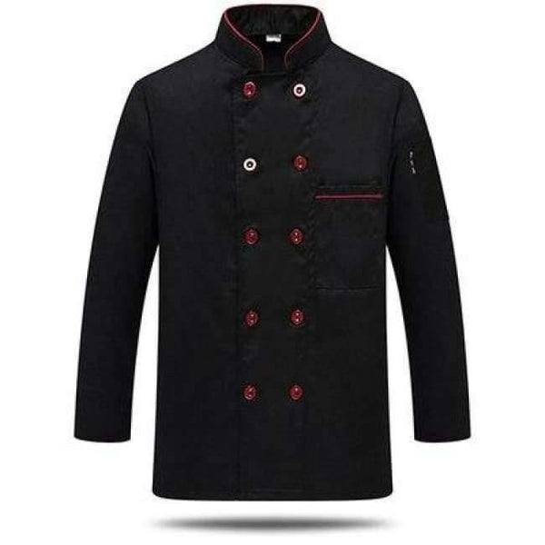 Planet Gates black 1 / M Long Sleeve Men Restaurant Chef Jacket for Cook Work Wear Hotel Breathable Double-breasted Woman Chef Uniform Kitchen Tool 89