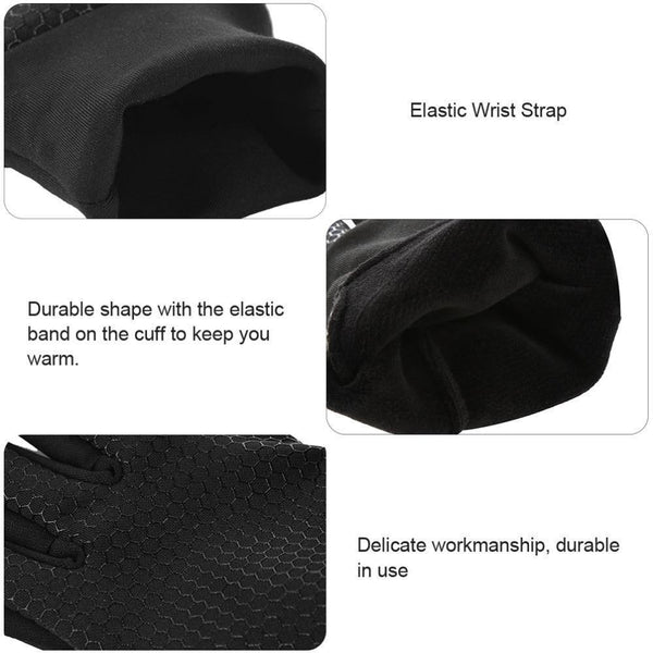 Planet Gates Black 1 / M Men Women Winter Warm Gloves Windproof Outdoor Gloves Thick Warm Mittens Touch Screen Gloves Unisex Anti-slip Design