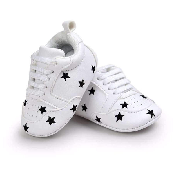 Planet Gates Black / 1 Multiple Star Baby Girl Shoes first walkers Lace-up Fashion Baby Shoes For 0-18 Months