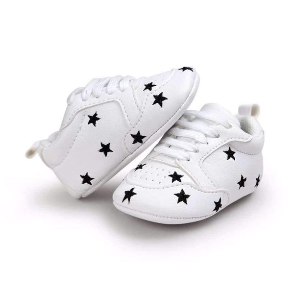 Planet Gates Black / 1 Multiple Star Baby Girl Shoes first walkers Lace-up Fashion Baby Shoes For 0-18 Months