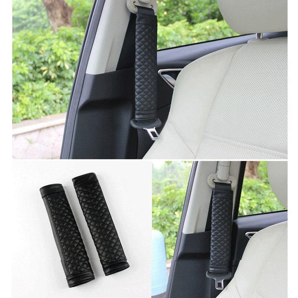 Planet Gates Black 1 Pair car road safety Seat Belt Adjuster car safety belt device baby child protector positioner car seat cover car sticker hot