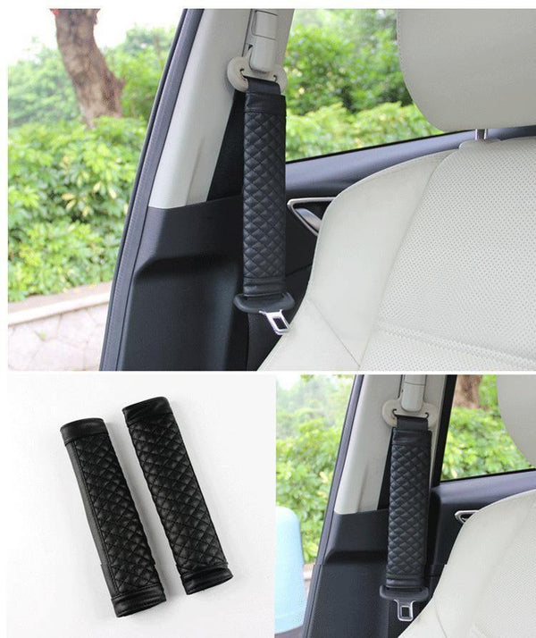 Planet Gates Black 1 Pair car road safety Seat Belt Adjuster car safety belt device baby child protector positioner car seat cover car sticker hot
