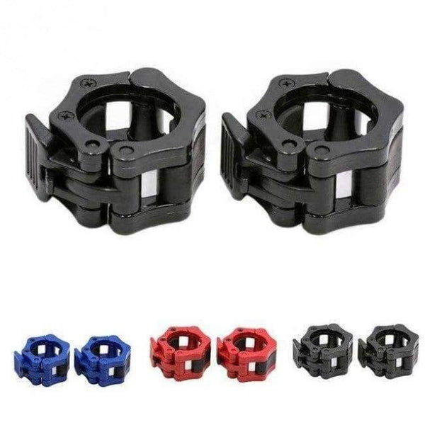 Planet Gates Black 1 Pair Olympic 2" Spinlock Collars Barbell Collar Lock Dumbell Clips Clamp Weight lifting Bar Gym Dumbbell Fitness Body Building