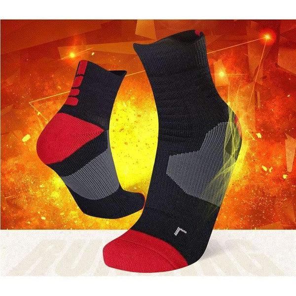 Planet Gates Black / 1 pair Socks Towel Bottom Professional Sports Elite Run Socks Men's Women's Thickened Socks Football Adults Knee High Socks