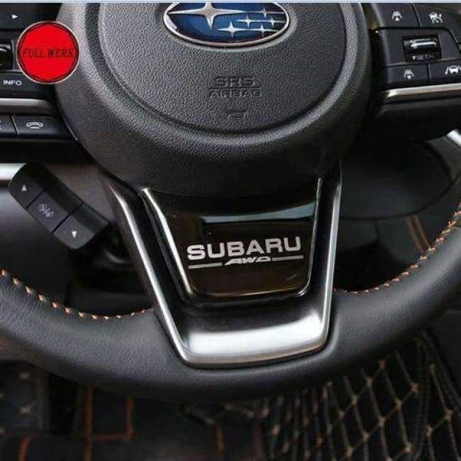 Planet Gates 1 pc Stainless Steel Car Steering Wheel Cover Decoration Sticker for 2018 Subaru Xv Crosstrek Interior Moulding Accessories