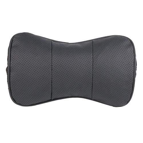 Planet Gates Black 1 pc top layer leather car Headrest support neck/Auto seat safety pillow cowhide/ O SHI CAR pillow protection cervical spine