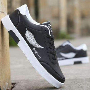 Planet Gates black / 10 2018 Spring/summer  Casual Wear Fashionable Pu Board Shoes Men's Vulcanize Shoes Comfortable Breathable Men Shoes Sneakers Men