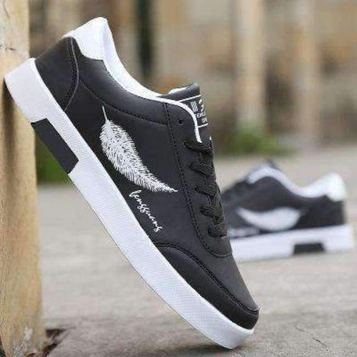 Planet Gates black / 10 2018 Spring/summer  Casual Wear Fashionable Pu Board Shoes Men's Vulcanize Shoes Comfortable Breathable Men Shoes Sneakers Men